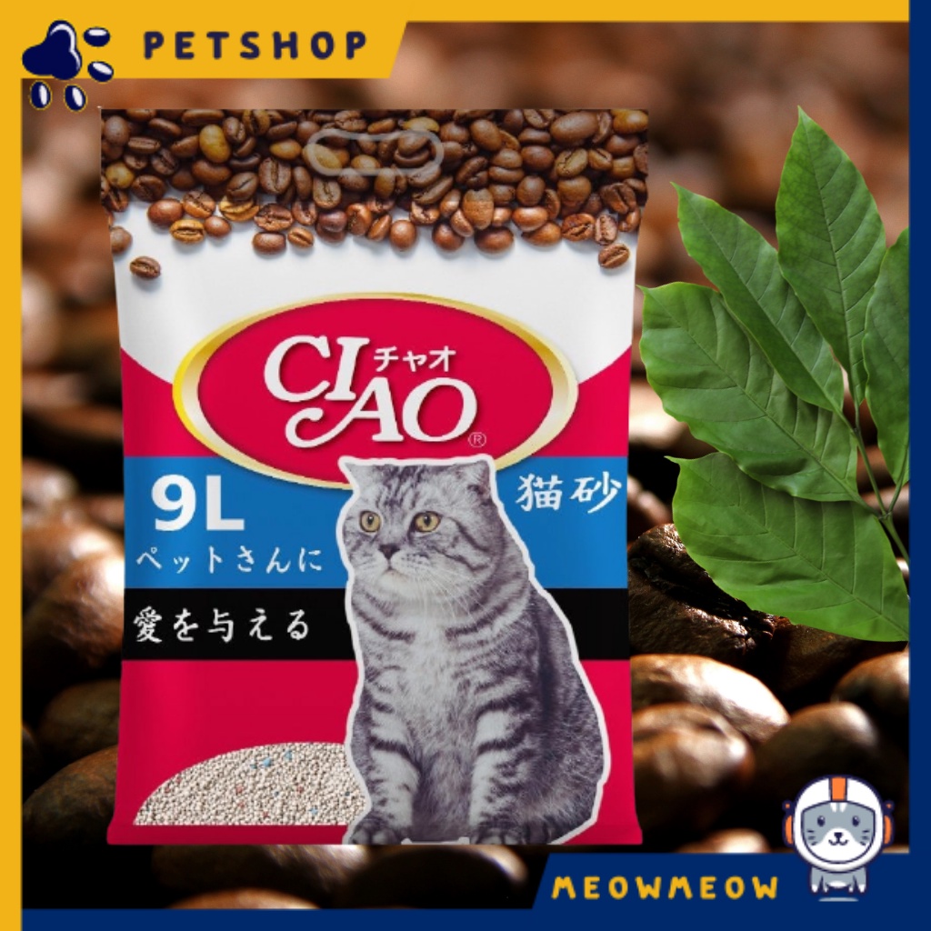 Cát vệ sinh cho mèo CIAO 9L xuất sứ Nhật Bản (Ship nhanh TPHCM)