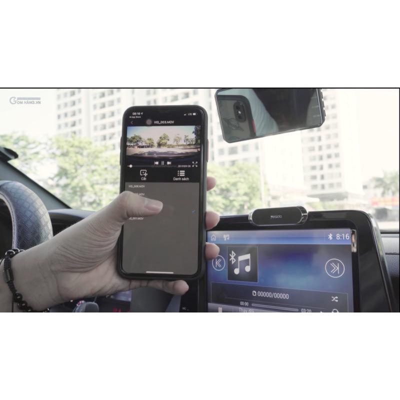 Camera hành trình Wifi A4 Plus,Camera hành trình ô tô kết nối qua điện thoại ghi hình thông tin tốc độ,quay trước sau