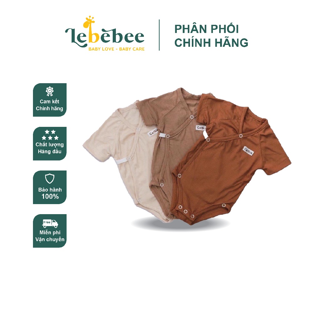 Bộ Bodysuit cộc tay 2 vạt chéo Cookie