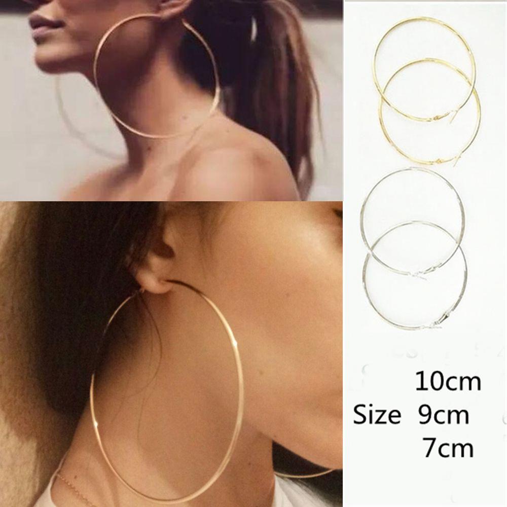 1 Đôi Bông Tai Tròn Thời Trang Dành Cho Nữ