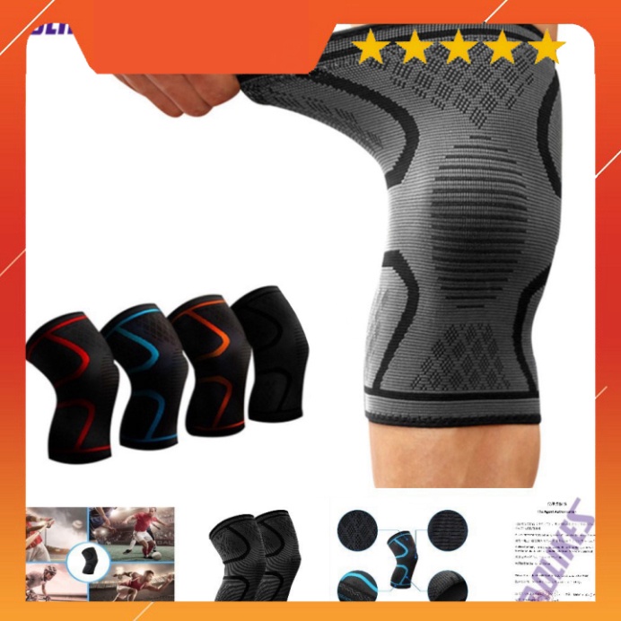 Bán sỉ - đai đầu gối Aolikes AL 7718 bó ống khớp băng cuốn bảo vệ quấn gym thể thao yoga bóng đá chuyền cầu lông xe đạp
