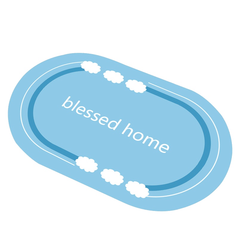 Thảm Chùi Chân Mềm Mại Thấm Hút Tốt Chống Trơn Trượt Dành Cho Phòng Tắm Kích Thước 15.8 '' x2