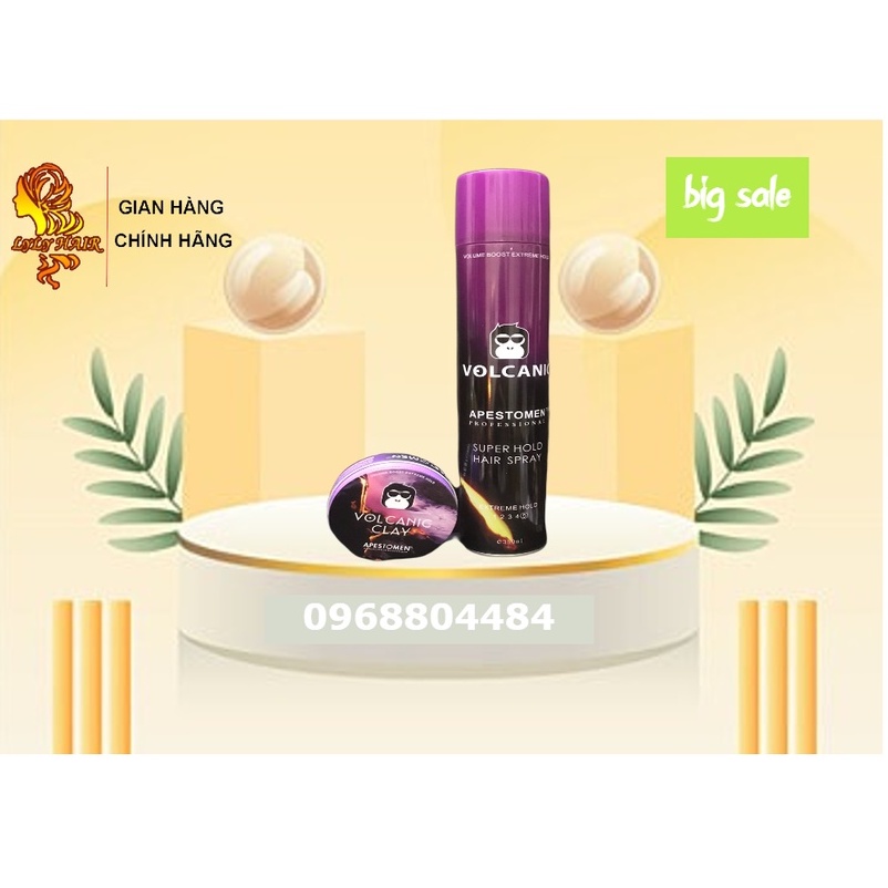 Sáp vuốt tóc  + GÔM XỊT TÓC. barber