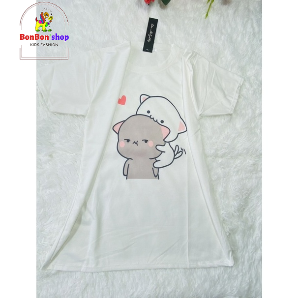 AM11(ảnh thật + video) áo thun nữ tay ngắn in hình 3d chú mèo cute giá xưởng