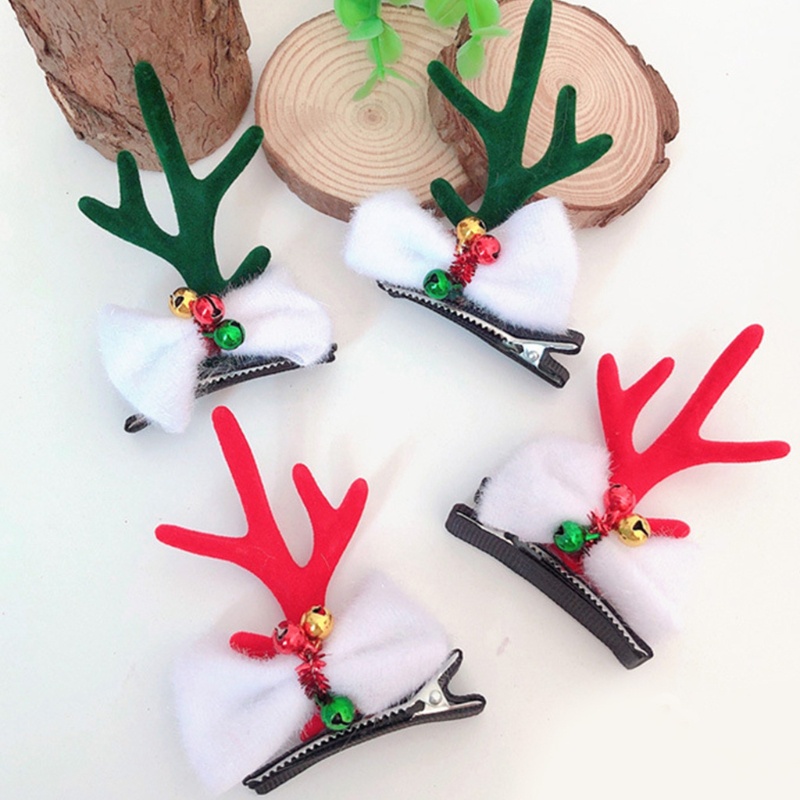 Kẹp Tóc Hình Sừng Tuần Lộc Giáng Sinh Dễ Thương