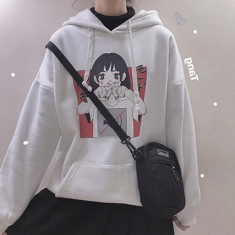 Áo Khoác Hoodie In Hình Ulzzang Unisex Chất Nỉ Bông Cao Cấp Dáng Rộng Nam Nữ - MM