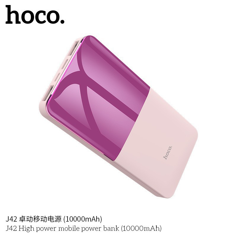 Pin sạc dự phòng Hoco J42 High power 10000mAh 2 cổng sạc in/out - Hàng chính hãng