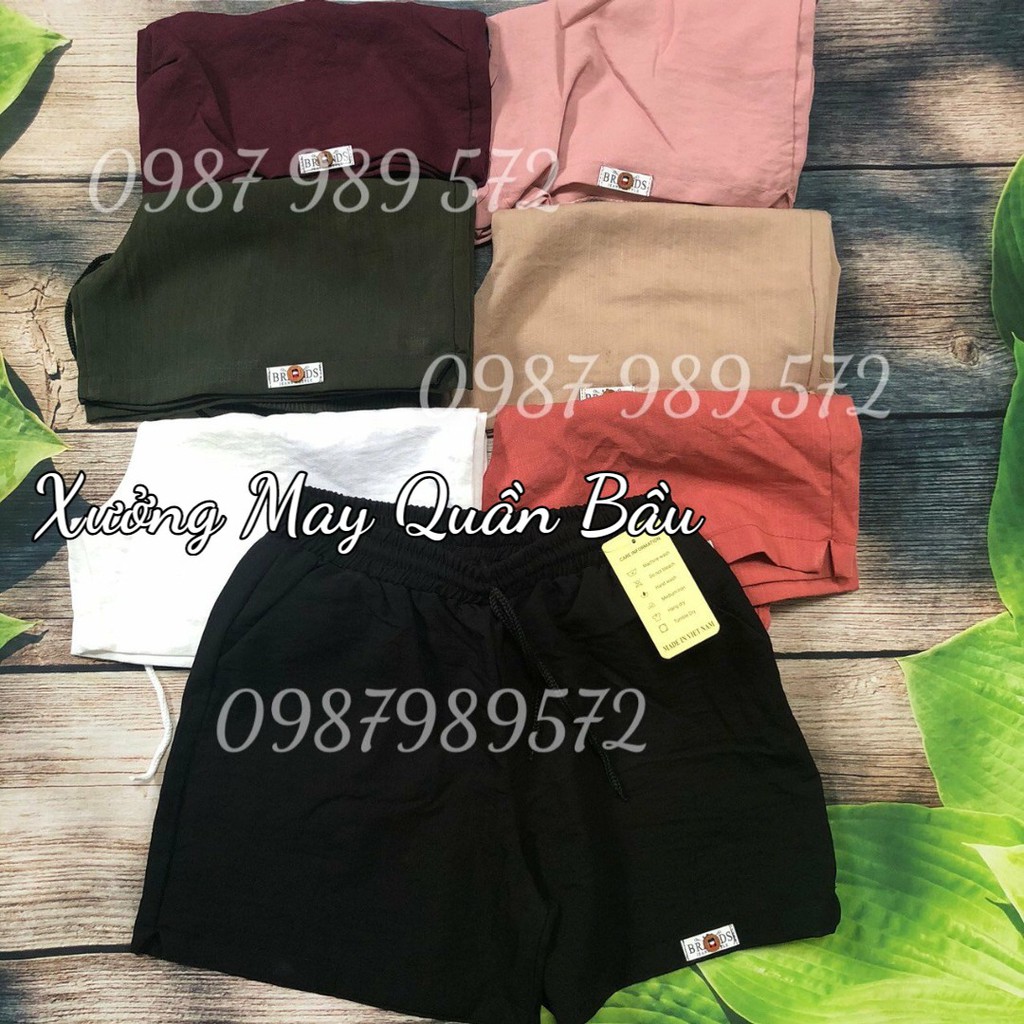 Quần Sooc NỮ chất đũi mềm mát hàng đẹp  SN2002