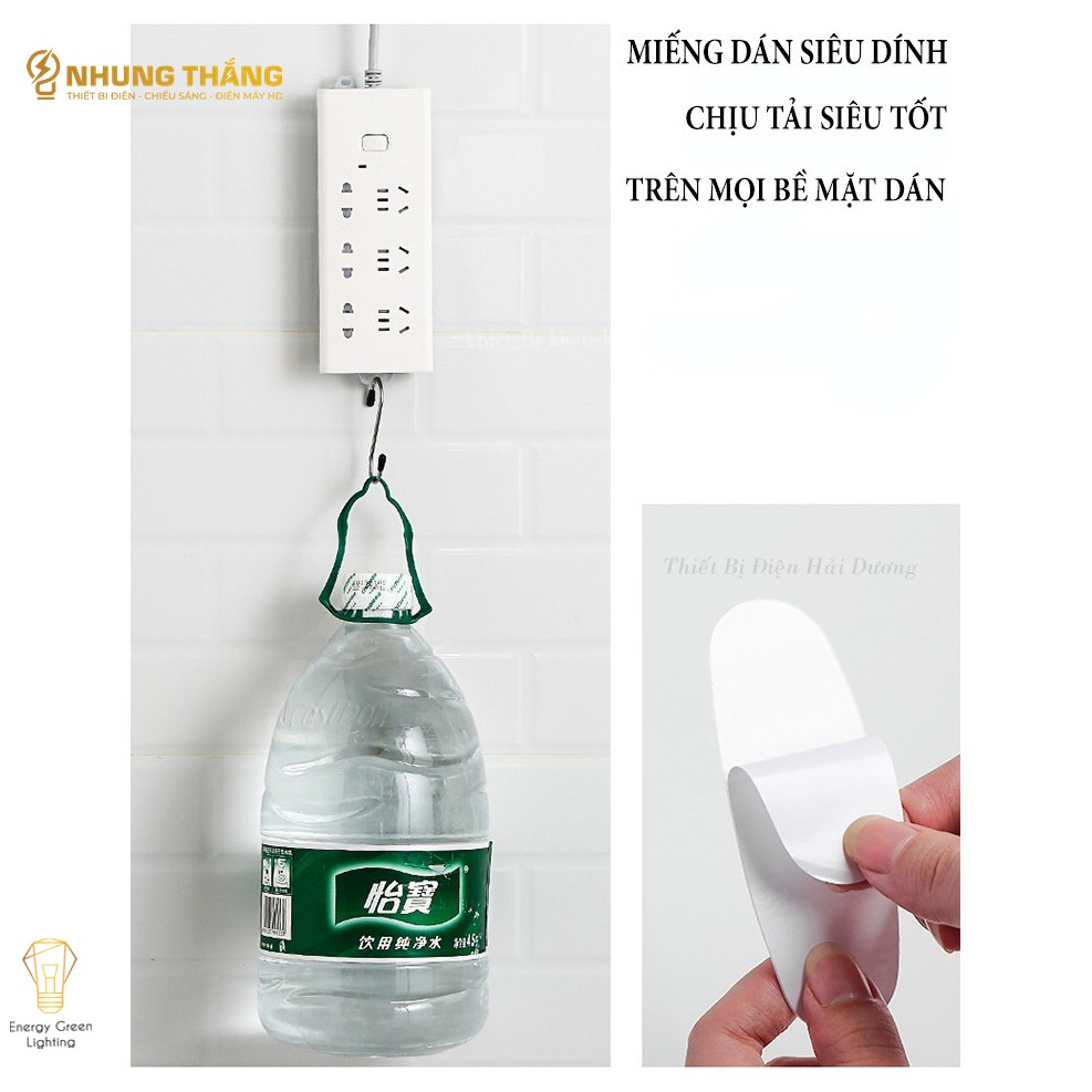 Miếng Dán Tường Dạng Trượt - Treo Ổ Cắm Điện-  Modem Wifi - Giá Đỡ Treo Tường Cố Định Ổ Cắm Điện