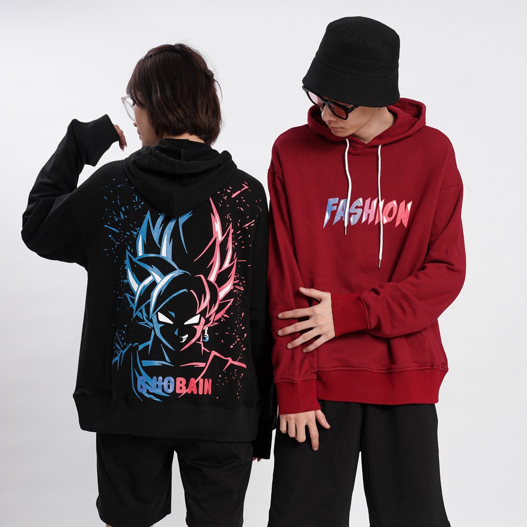 Áo khoác hoodie nỉ N7 có mũ nam nữ oversize thời trang đường phố phong cách Hàn Quốc Hot 2020 BLACK GOKU | BigBuy360 - bigbuy360.vn