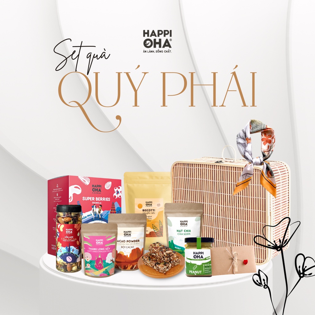 Giỏ Quà Hạt Dinh Dưỡng, Chăm Sóc Sức Khỏe - HAPPI OHA