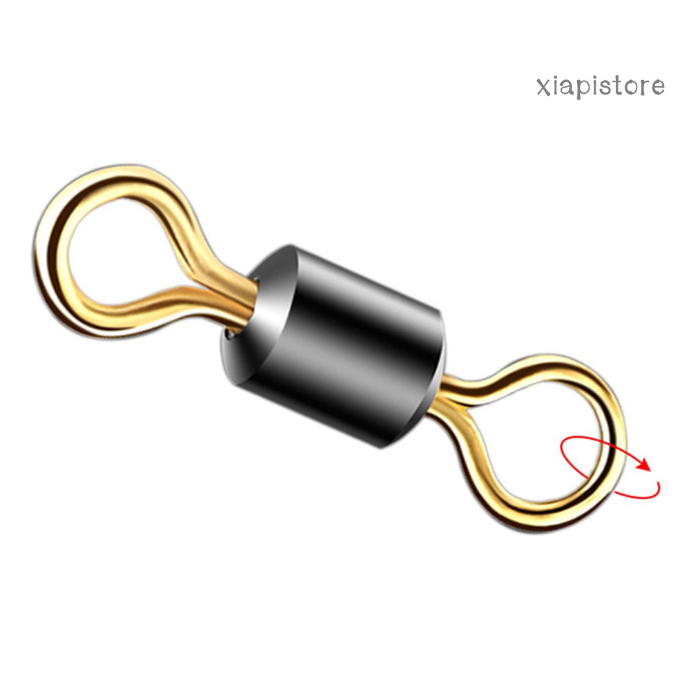 50 Khóa ma ní hình số 8 bằng thép không gỉ cho câu cá