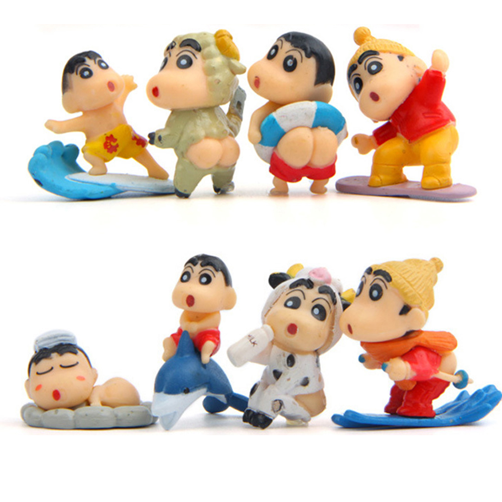 Set 8 Mô Hình Nhân Vật Hoạt Hình Shin-Chan Dễ Thương