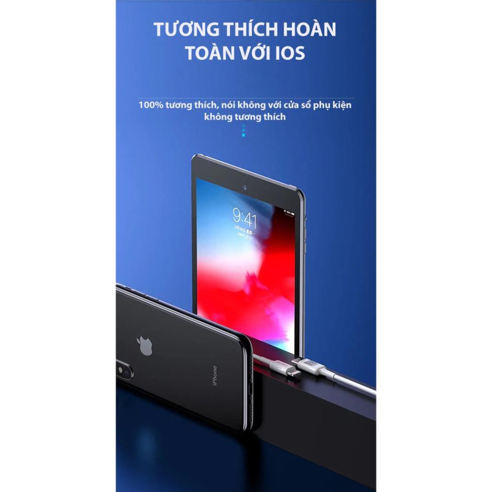 Cáp Pisen Quick Lightning & Type-C 3A  1000mm -  - Hàng Chính Hãng