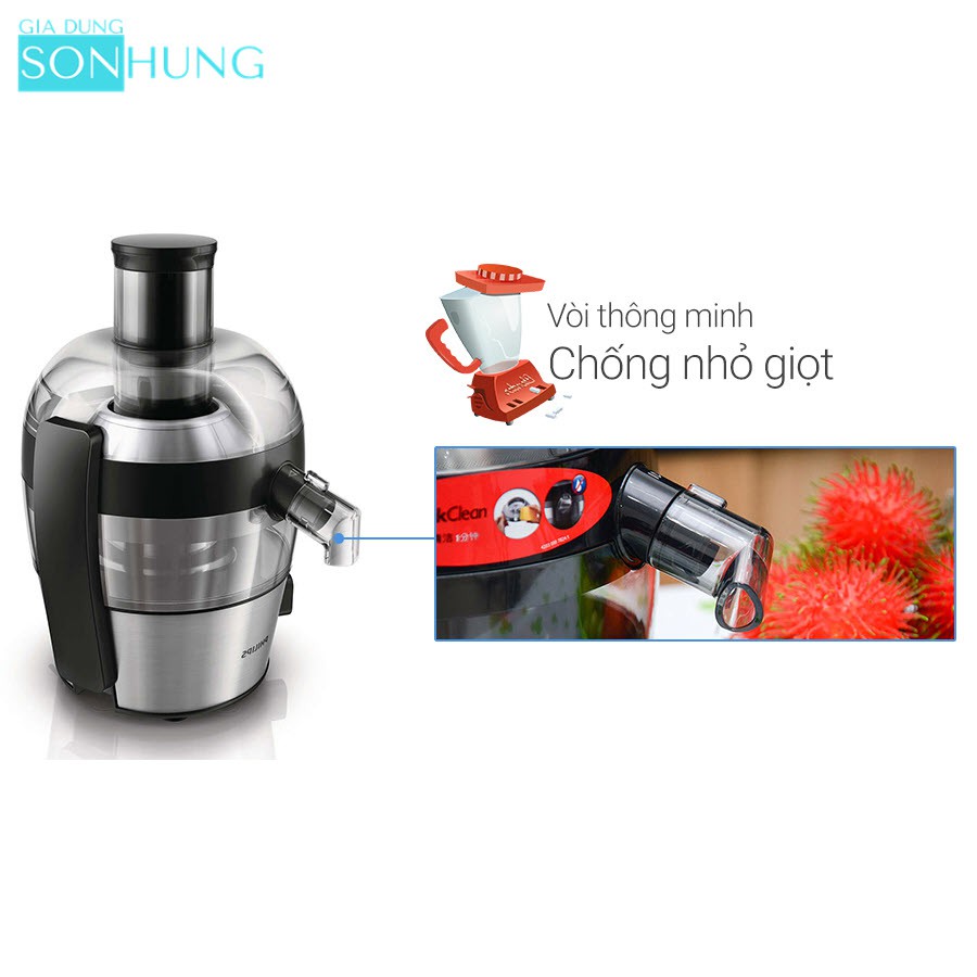 MÁY ÉP TRÁI CÂY TỐC ĐỘ NHANH PHILIPS HR1836 CÔNG SUẤT 500W