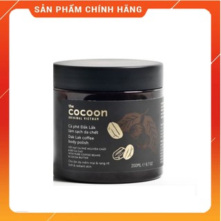 Cà phê đaklak tẩy da chết cocoon 200ml