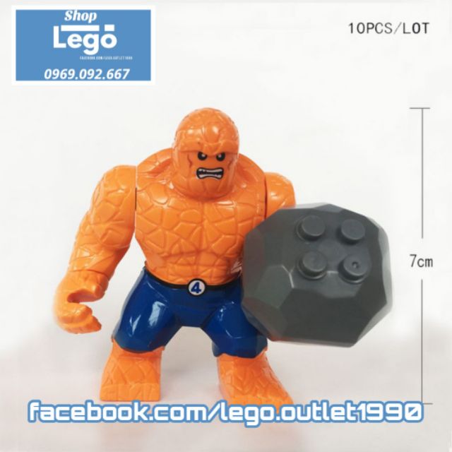 Xếp hình Thing Fantastic4 siêu anh hùng DC mới nhất 2020 Big Figures Lego Minifigures Decool 0153 0155