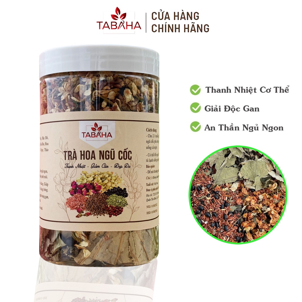 Trà Hoa Ngũ Cốc TaBaHa 500G thanh lọc cơ thể giảm cân ngủ ngon