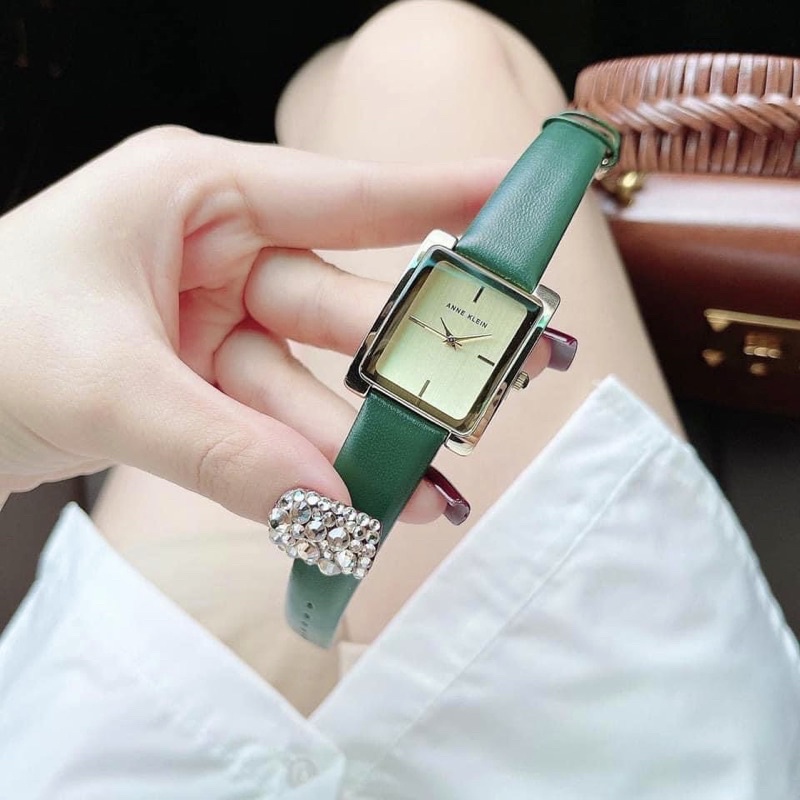 Đồng hồ ANNE KLEIN nữ model AK/2706CHGN dây da dáng cổ điển