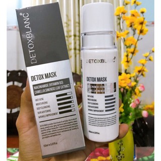 🌷 (mẫu mới) MẶT NẠ THẢI ĐỘC TRẮNG DA CÔNG NGHỆ THAN HOẠT TÍNH - Detox Mask DETOX BLANC SỐ 1🌷🌷🌷