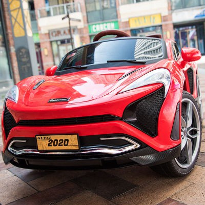 Ô tô điện đồ chơi trẻ em BABY-KID KUPAI-2020 4 động cơ dẫn động Ăc qui 12V7AH cho bé vận động ngoài trời Đỏ-Cam-Trắng