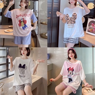 pijama lụa đùi Quảng châu cao cấp, đồ bộ nữ cộc tay