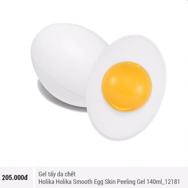 Gel tẩy da chết Holika Holika Smooth Egg Skin Peeling Gel 140ml_12181