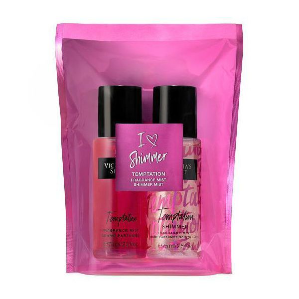 Set 2 Xịt thơm body Victoria’s Secret I Love Shimmer Gift Set  Hương thơm lãng mạng , quyến rũ , sâu sắc