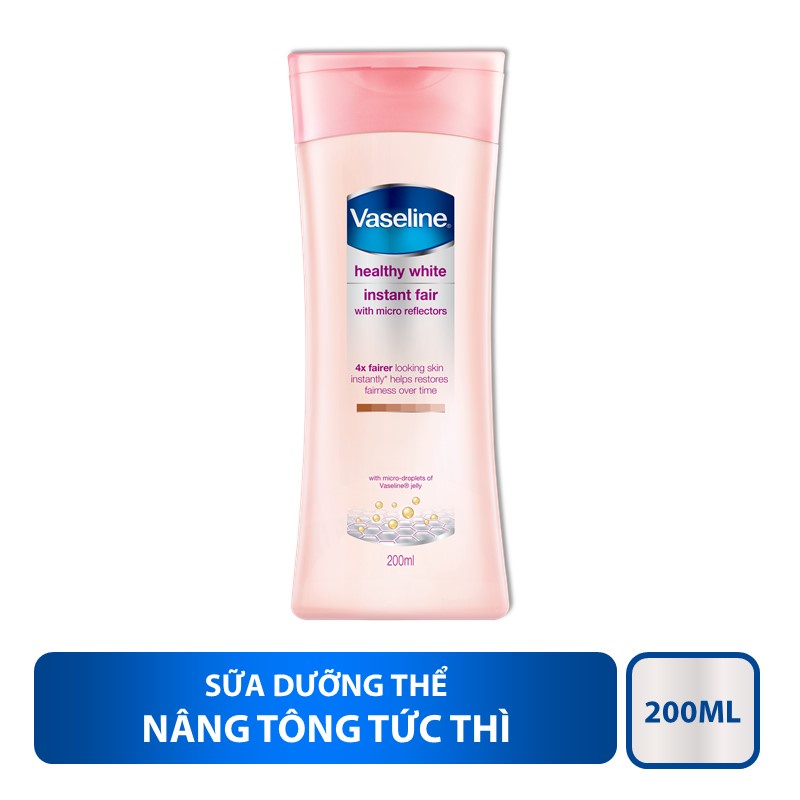 Sữa Dưỡng Thể Vaseline Sáng Da - Healthy White Instant Fair 200ml