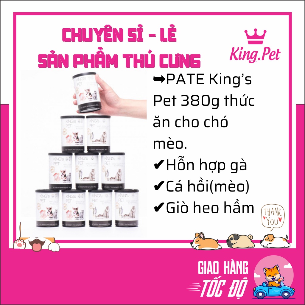 PATE King’s Pet 380g thức ăn cho chó mèO