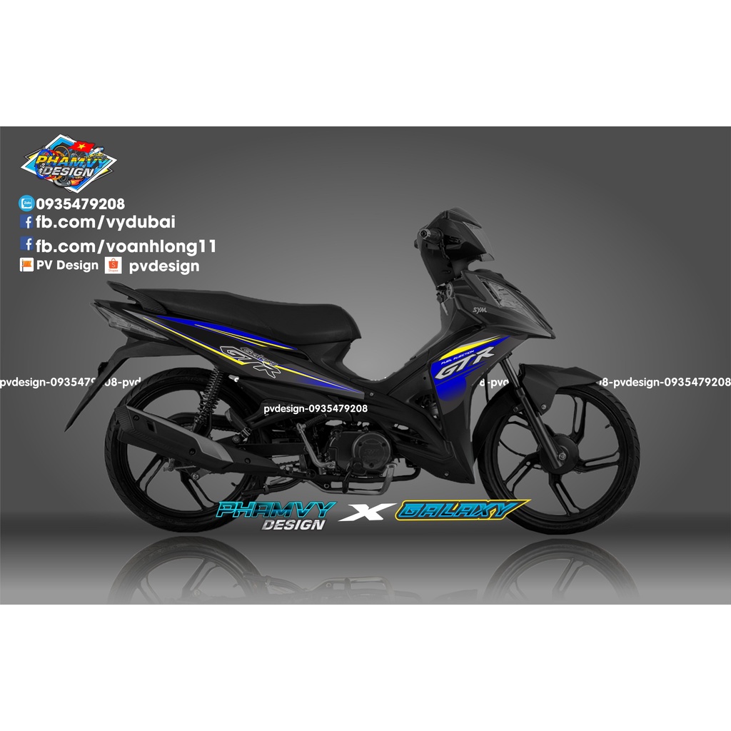 Tem xe máy galaxy gtr 2 chất lượng