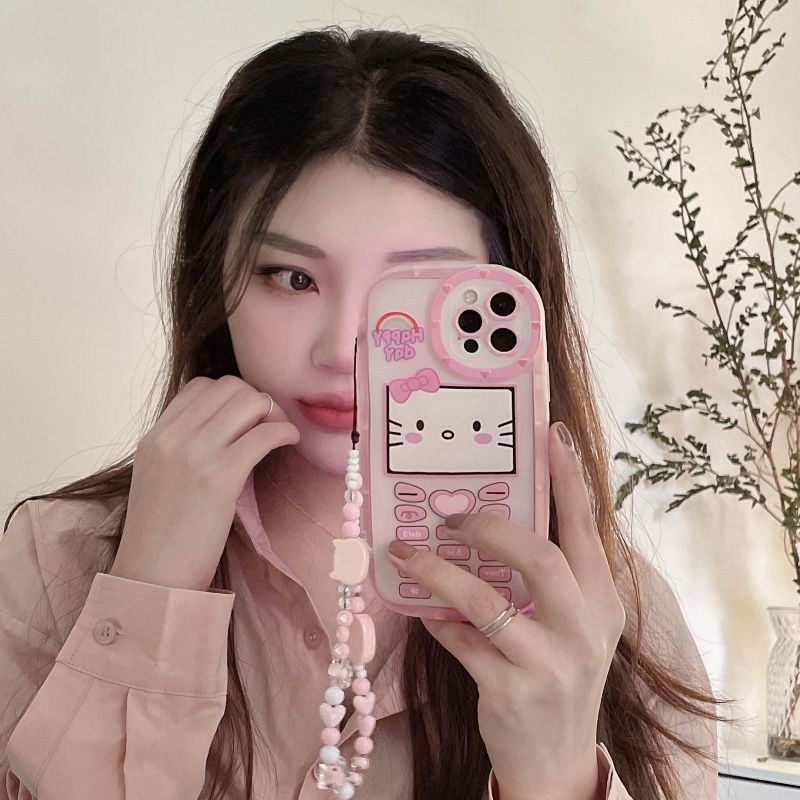 Ốp Điện Thoại Họa Tiết Hello Kitty Dễ Thương Cho iPhone 14 Pro Max 14 Plus 13 Pro Max 12 Pro Max 11 Pro Max Xs Max XR