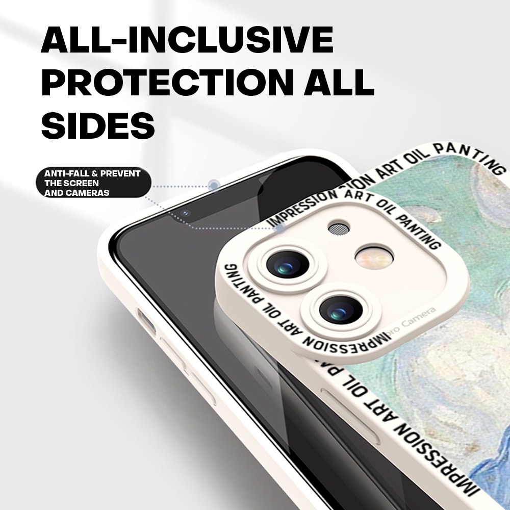 Samsung Galaxy A10 A10S A22 A52 A52S A20S A50 A30S A50S A30 A20 4G 5G Cho Ốp lưng điện thoại In Hình Oil Painting