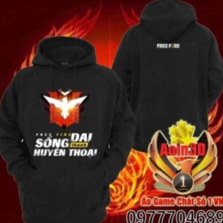 RẺ VÔ ĐỊCH- Áo Free Fire Rank Huyền Thoại - Áo Hoodie Shop Aoin3D WT * hot "  - aogamhotnhat.vn