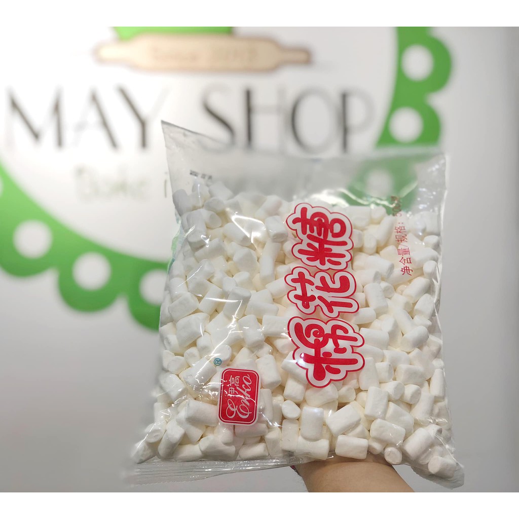 Kẹo bấc mashmallow trắng viên to (500g)