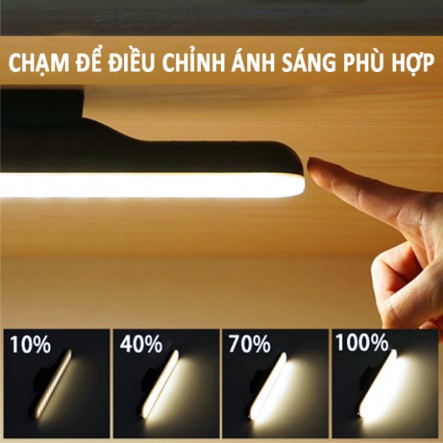 Đèn LED Cảm Ứng Chạm BAHASO, đèn trang điểm, đèn bàn, đèn tủ quần áo, đèn học điều chỉnh 3 mức độ sáng, đèn led dài