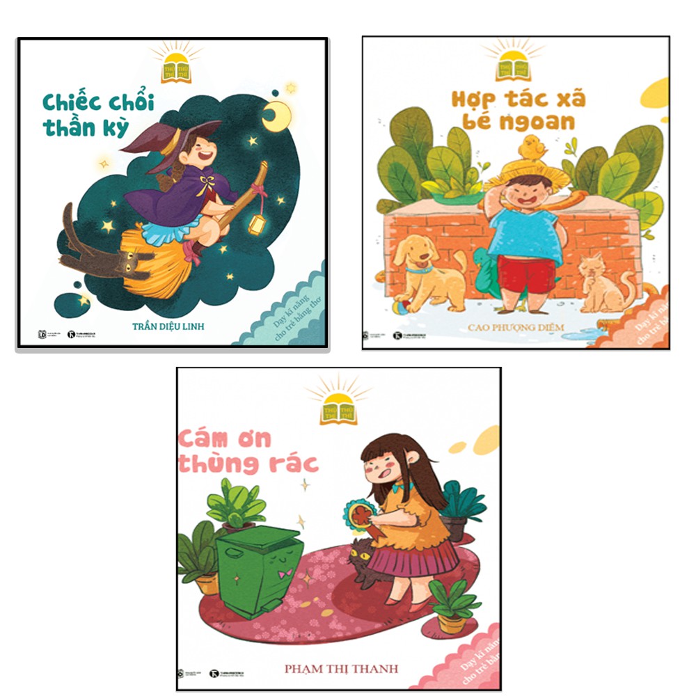 Sách - Combo Dạy trẻ kỹ năng bằng thơ (3 cuốn) - Thái Hà Books