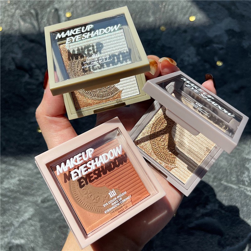 (Hàng Mới Về) Bảng Phấn Mắt Xixi Ba Màu Lì Ánh Ngọc Trai Lấp Lánh má hồng trang điểm mắt mĩ phẩm nội địa trung | BigBuy360 - bigbuy360.vn