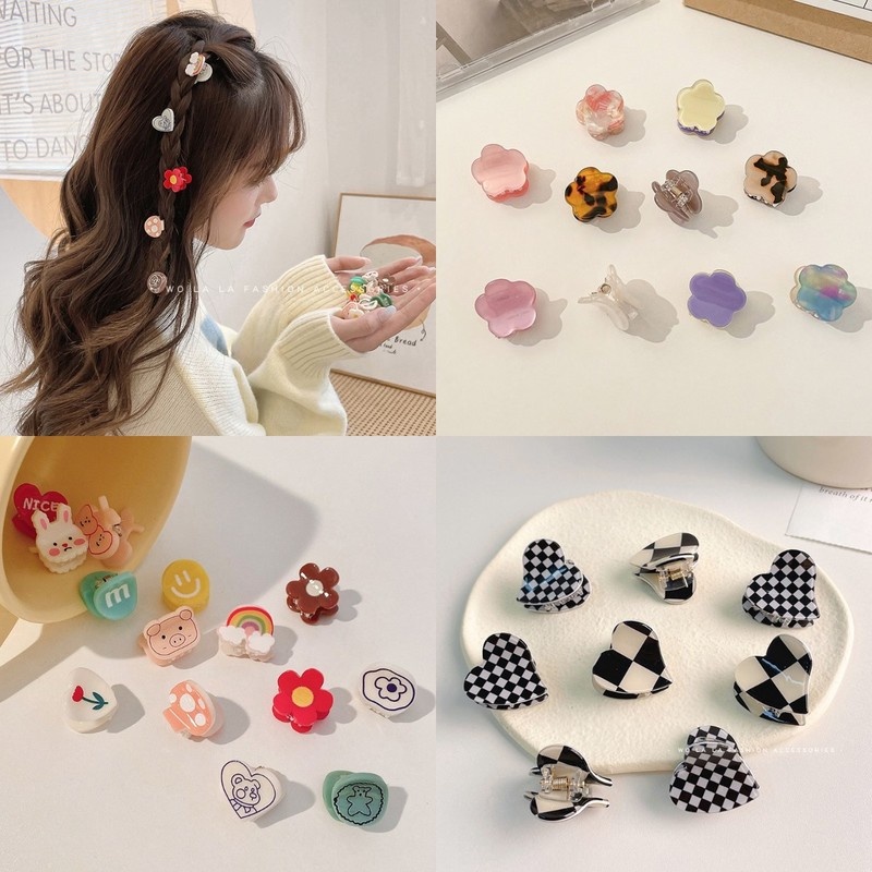 Kẹp Tóc Hình Bông Hoa Nhỏ Xinh Thời Trang Hàn Quốc Cho Bé Gái