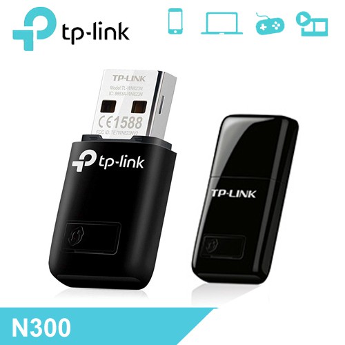 TP-Link N 300Mbps Nhỏ gọn USB kết nối Wi-Fi -TL-WN823N - Hàng Chính Hãng