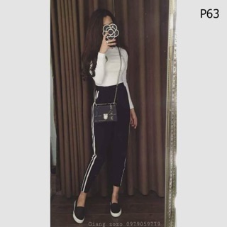 Quần hai sọc rúm li gấu HARI