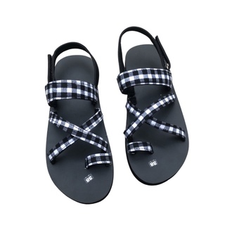 Dép xăng đan nữ sandal chip chip ( đế đen quai ca rô 0 size từ 34 đến 42 nữ