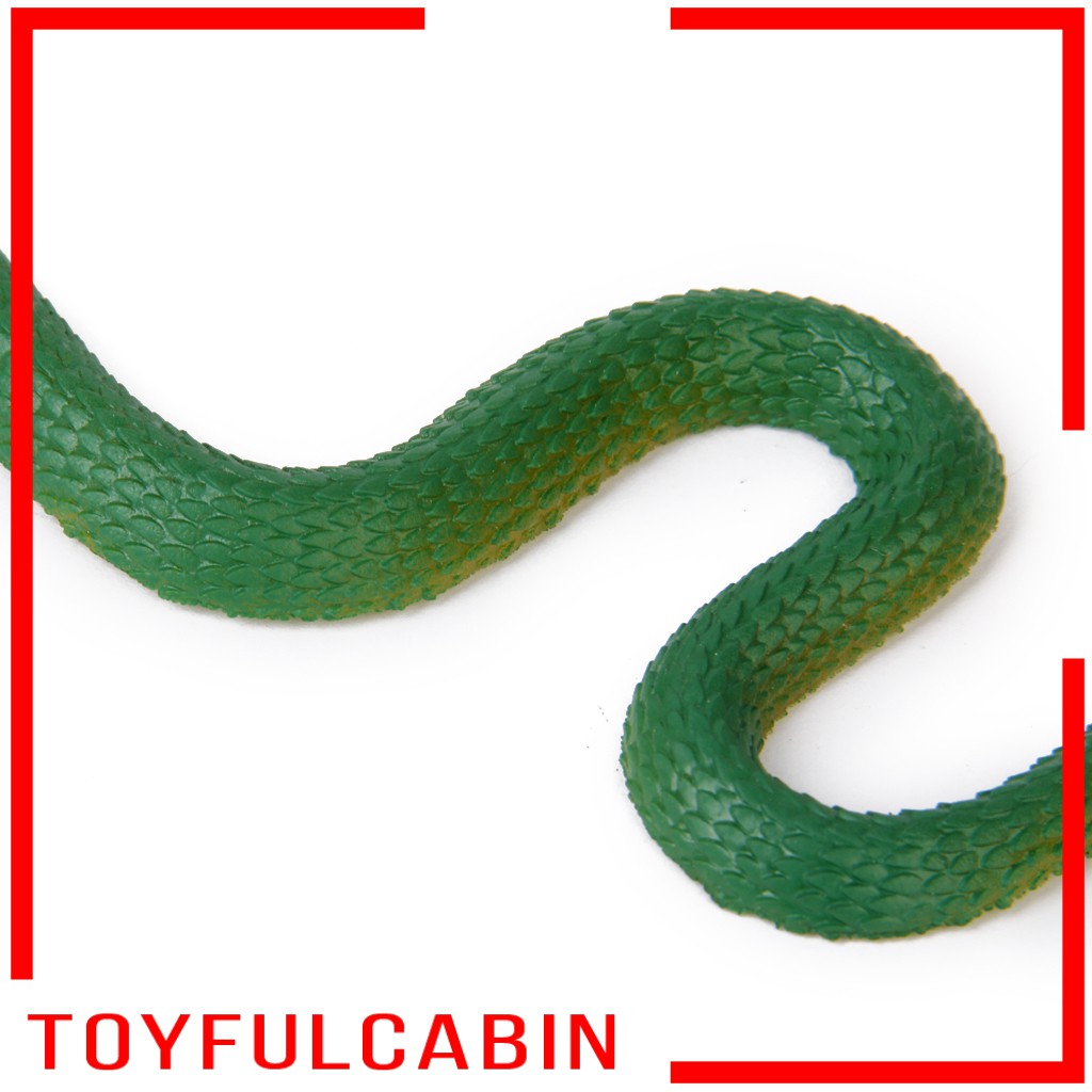 Rắn Giả Bằng Cao Su Màu Xanh Lá Dùng Trang Trí Halloween