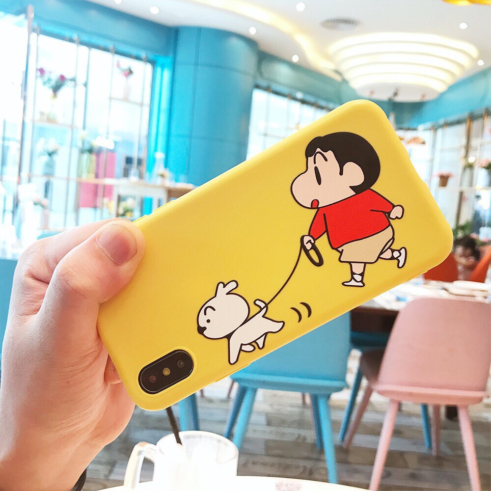 [ OPPO ] Ốp Lưng Silicon Shin Đi Dạo - B049