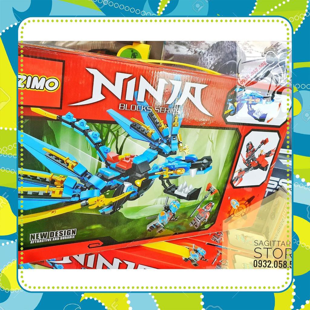 [Đồ Chơi Giá Rẻ] LEGO NinjaGo Lắp Ráp Robot Rồng Ninja - 276 Miếng ( ZM1901 - Xanh )