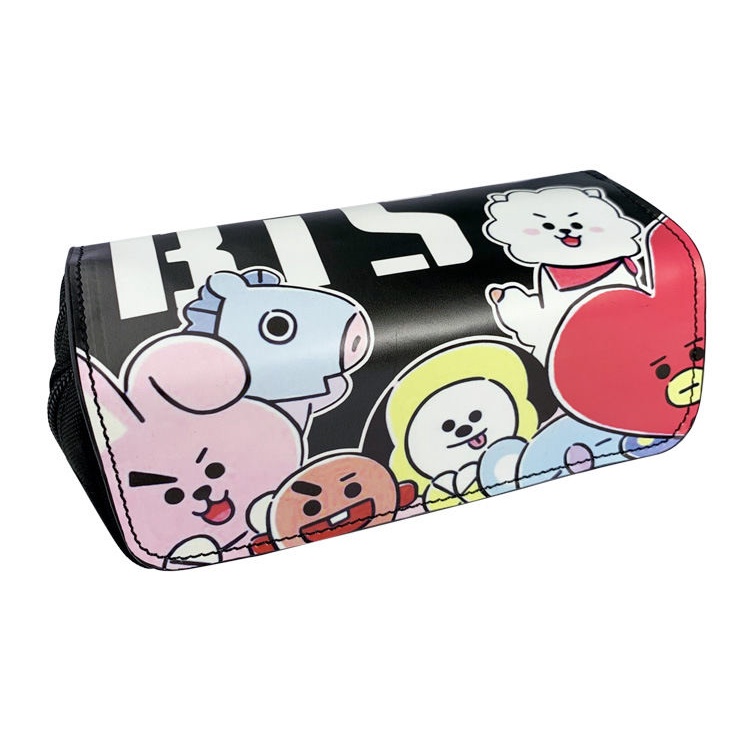 Bóp Viết Vải Canvas Khóa Kéo Sức Chứa Lớn Phong Cách Bts Hàn Quốc Cho Nữ Sinh Juni