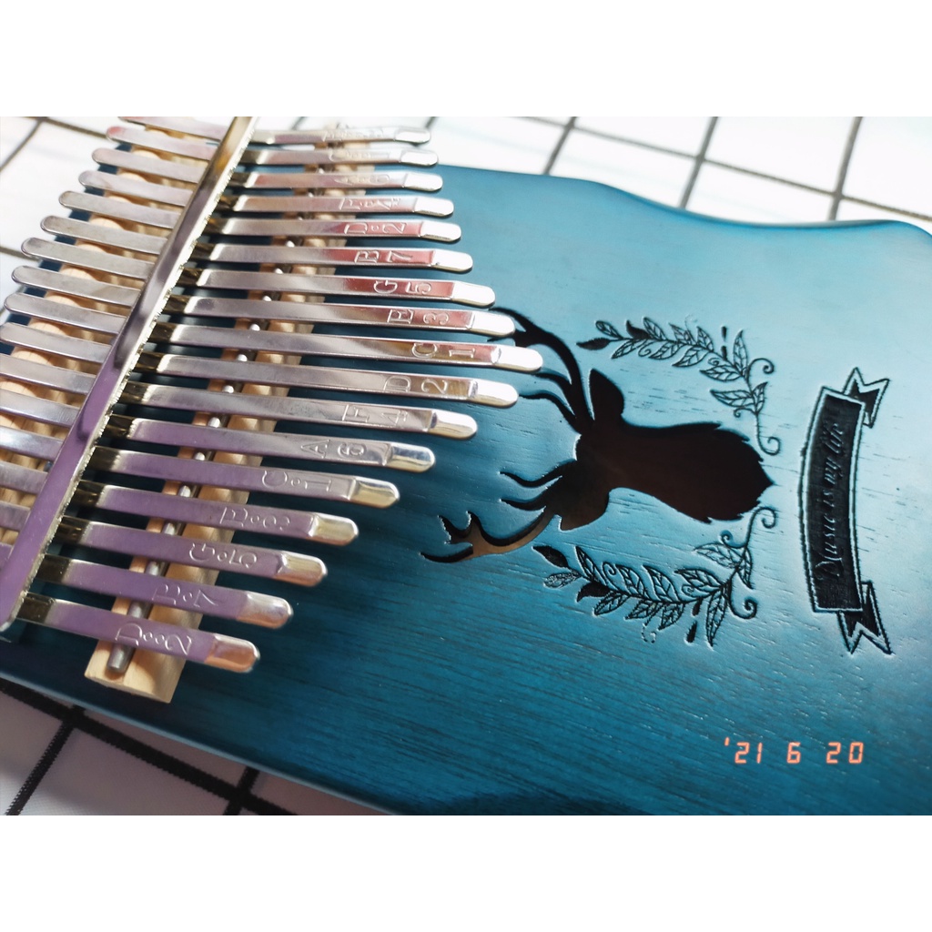 Đàn Kalimba gỗ 17 phím cá voi chính hãng cao cấp freeship