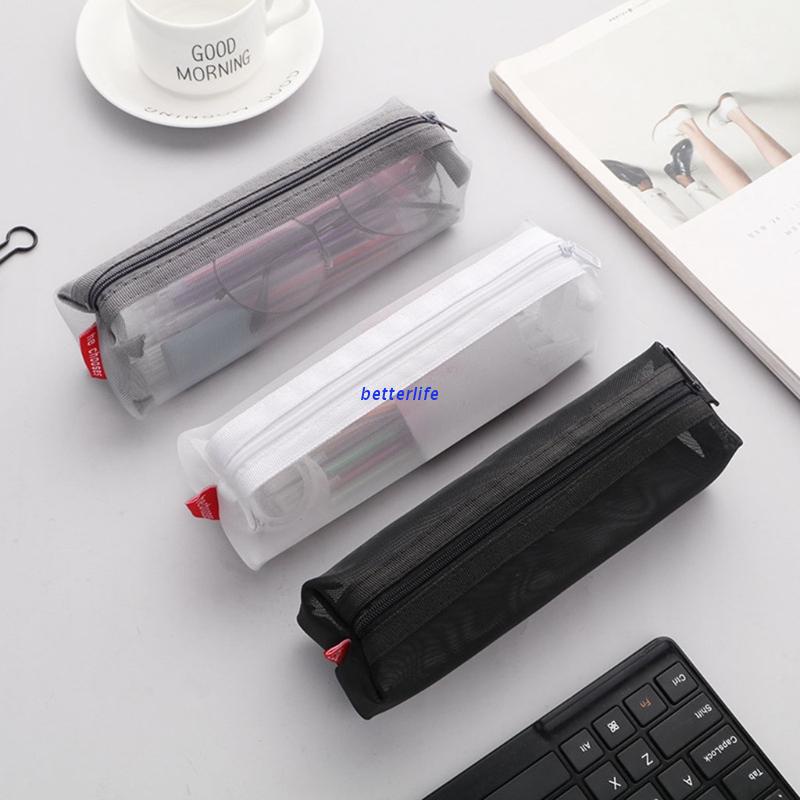 Túi Lưới Đựng Bút Mini Có Khóa Kéo Tiện Dụng Ốp