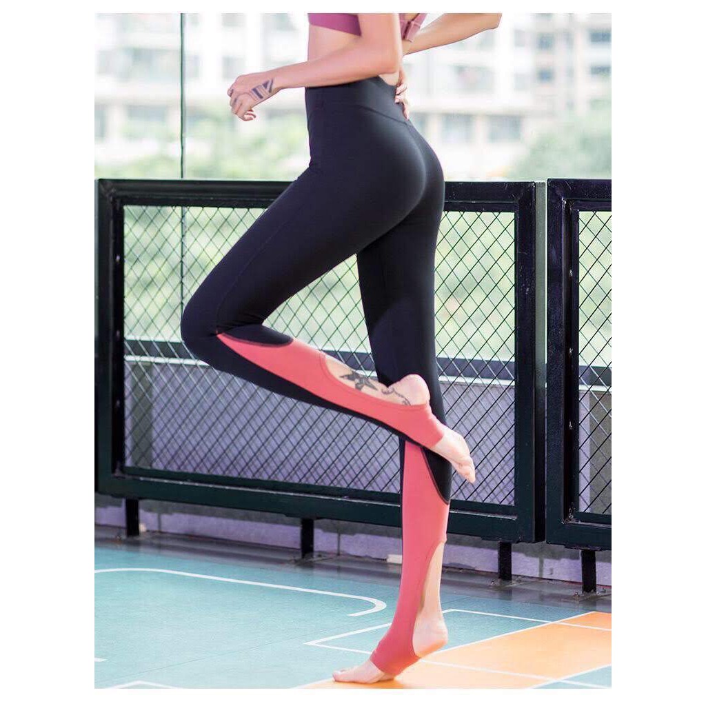 Quần tập dài lỗ chân SIÊU TÔN DÁNG, chất thun spandex co giãn,hút mồ hôi, co giãn, thoải mái khi vận động