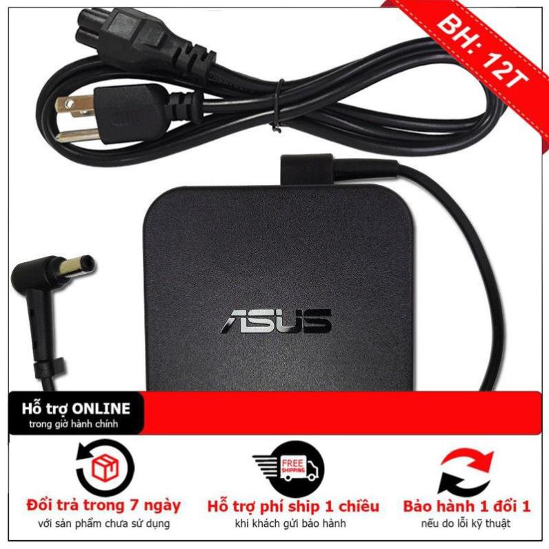 Sạc dành cho laptop Asus 19V-3.42A, 65w vuông zin - Hàng nhập khẩu